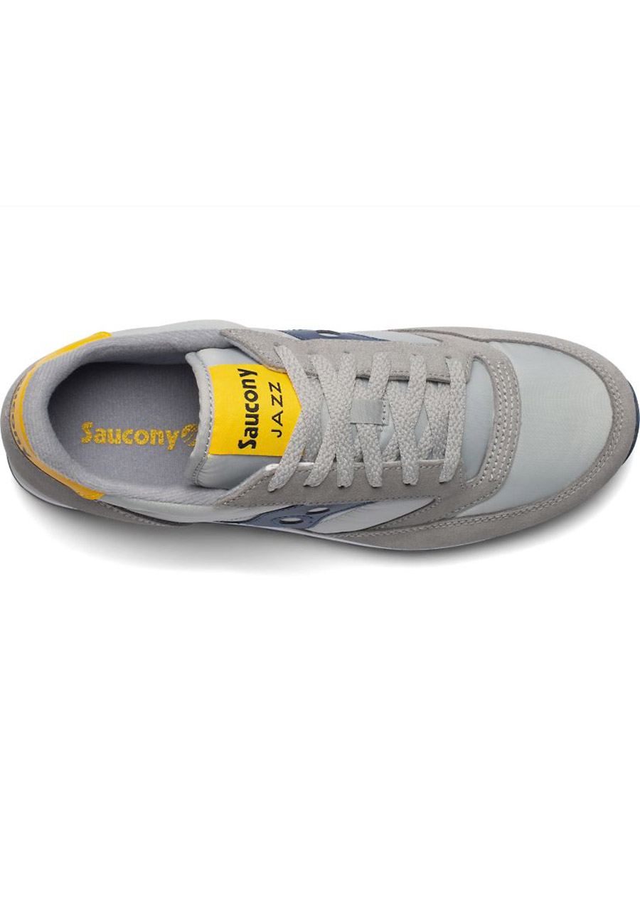 Saucony Jazz Unisex - Scarpe Retro Running Grigio/verde - Taglia 47 (UK 11.5) - Modello 2044-394